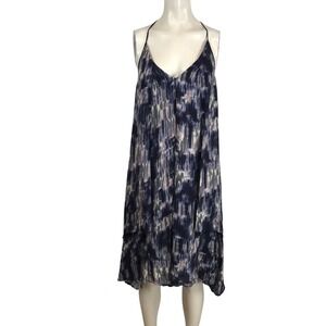 REBECCA MINKOFF - WOMEN'S MEDIUM - MULTICOLOR SLEEVELESS SILK SHIFT SUMMER DRESS